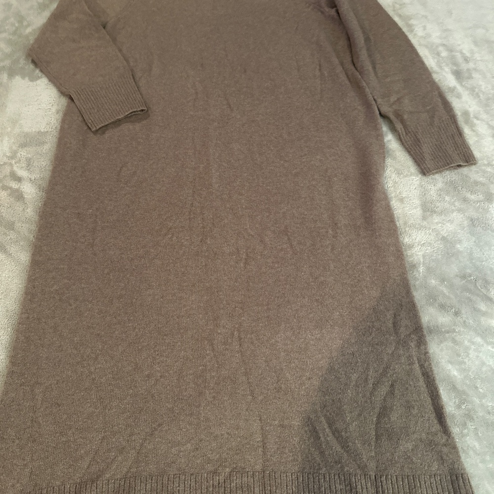 NWOT ICREW MIDI KNIT DRESS MOCHA SZ XL XSOFT